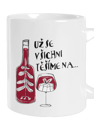 Vánoce ve víně velký hrnek White