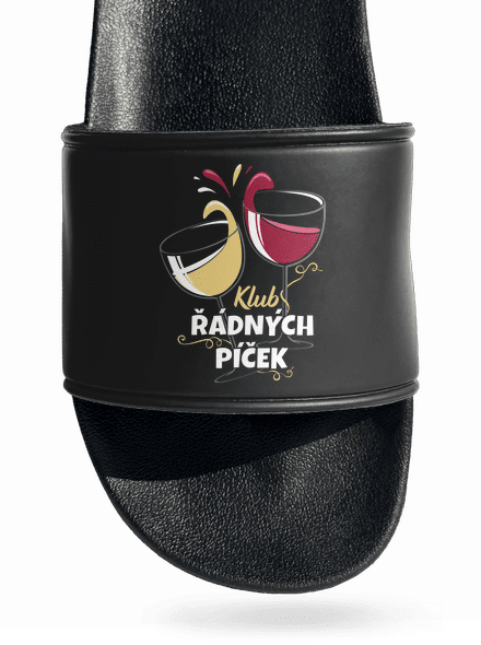 Klub řádných píček pantofle Black