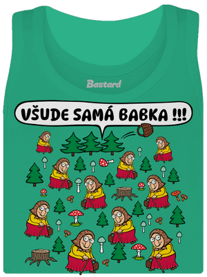 Všude samá babka dámské tílko klasické Mint Mal