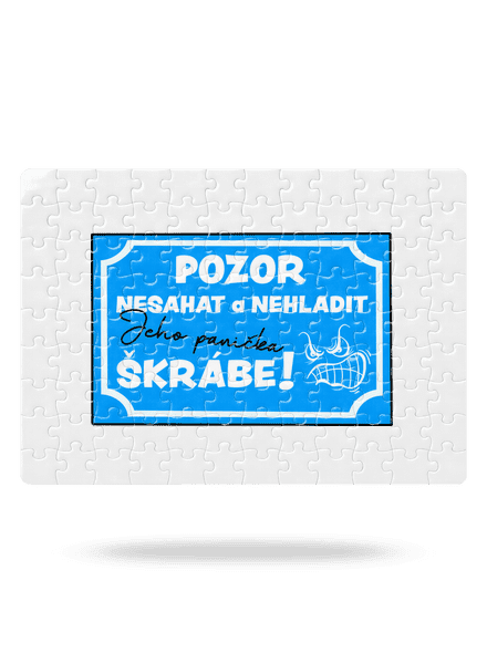 Pozor, nesahat puzzle White