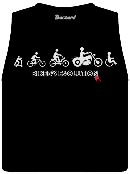 Bikers evolution dámské tílko volné Black