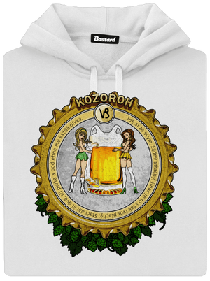 Pivní horoskop: Kozoroh dámská mikina klokanka White