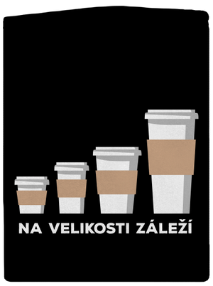 Na velikosti záleží dámská mikina na zip Black