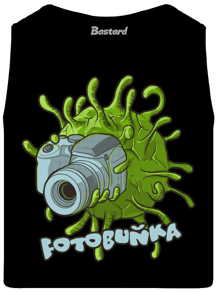 Fotobuňka pánské tílko Black