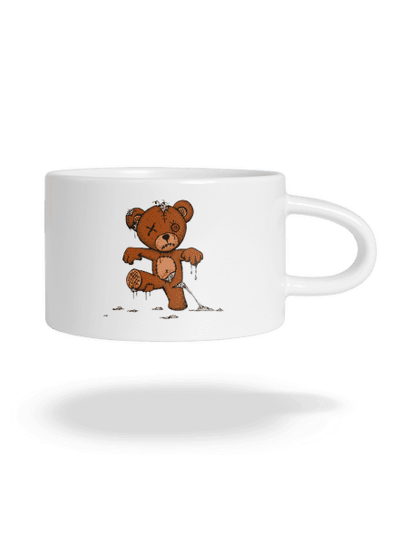 Zombie teddy hrnek makronka White