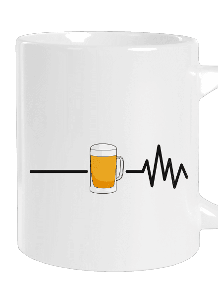 Beer help velký hrnek White