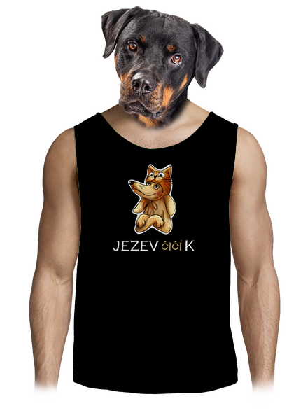 Jezevčičík pánské tílko Black