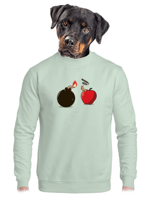 unisex mikina bez kapuce