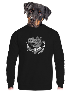 unisex mikina bez kapuce