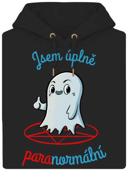 Jsem paranormální unisex mikina premium Dark Black