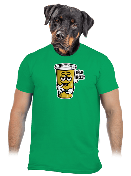Dáme brčko? pánské tričko Kelly Green
