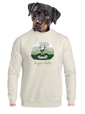 unisex mikina bez kapuce