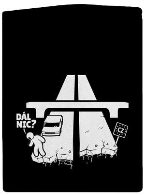 Dál nic pánská mikina na zip Black