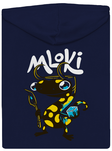 mLoki pánská mikina na zip Navy