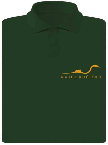 Najdi kočičku pánská polokošile Bottle Green Mal
