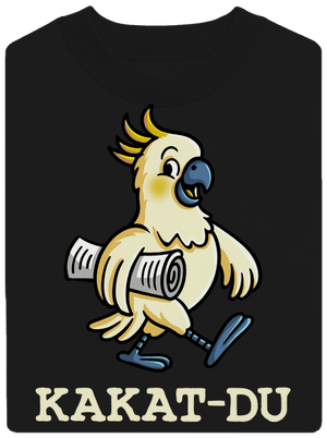 Kakat-du unisex mikina bez kapuce Black