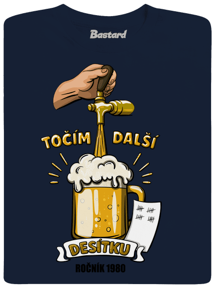 Točím další desítku pánské tričko Navy