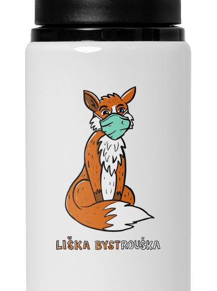 Liška Bystrouška lahev na vodu White