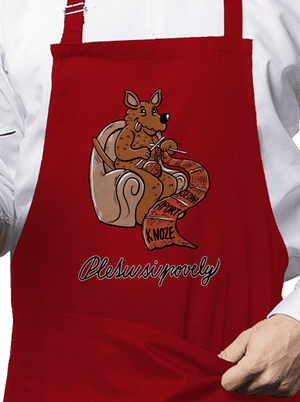 Pletu si povely zástěra Red