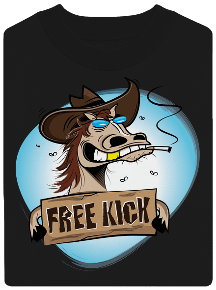 Free kick unisex mikina bez kapuce Black