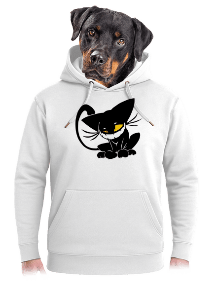 Evil cat unisex mikina premium Snowwhite
