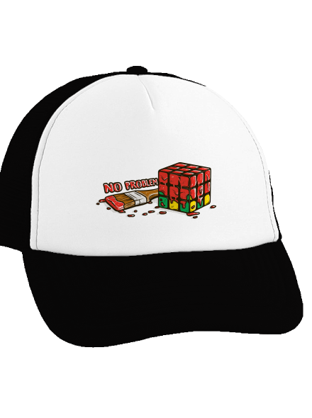 No problem kšiltovka truckerka Black cap