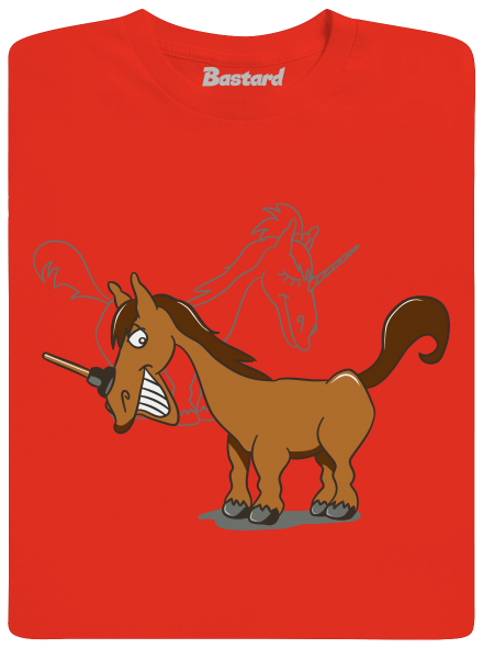 Jednorožec pánské tričko Fiery Red