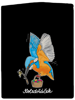 Koledňáček pánská mikina na zip Black