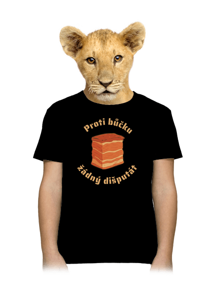 Proti bůčku žádný dišputát dětské tričko Black
