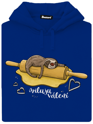 Miluju válení dámská mikina klokanka Royal Blue Mal