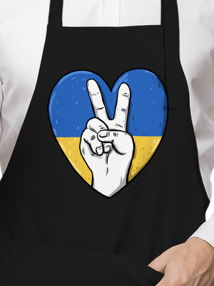 Ukrajina - Mír zástěra Black