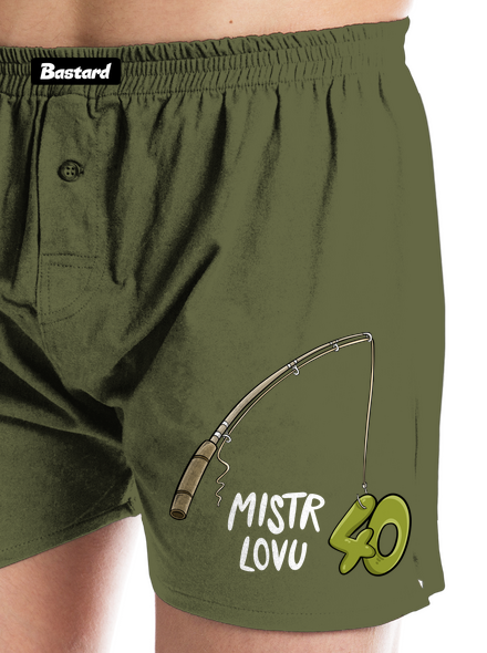 Narozeninový mistr lovu pánské trenky Khaki
