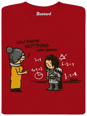 You Know Nothing pánské dlouhý rukáv Red