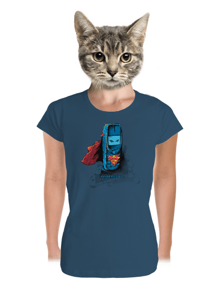 Mobil z oceli dámské tričko premium Petrol Blue