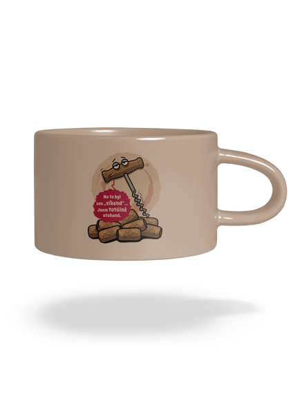 Utahaná vývrtka hrnek makronka Brown Macaron