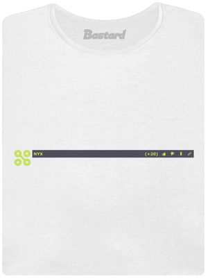 NYX lišta dámské tričko s lemem White