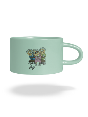 Zase drbeme hrnek makronka Mint Macaron