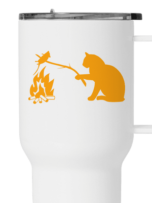 Kočka a myš termohrnek White