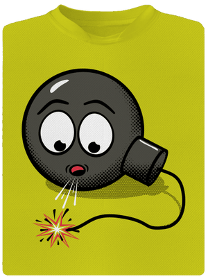 Bomba pánské sportovní tričko Neon Yellow