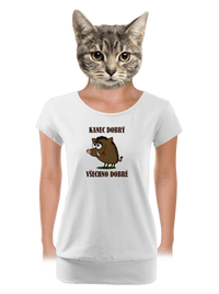 dámské tričko s lemem