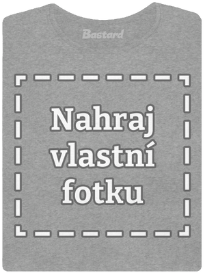 Vlastní potisk dámské tričko Dark Gray Melange