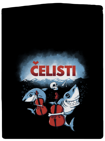 Čelisti pánská mikina na zip Black