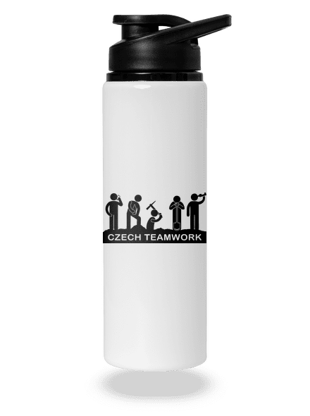 Czech Teamwork lahev na vodu White