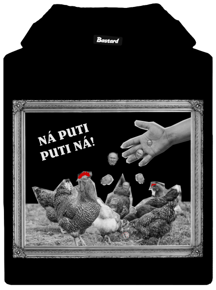 Ukrajina - Ná Puti Puti Ná pánská mikina klokanka Black