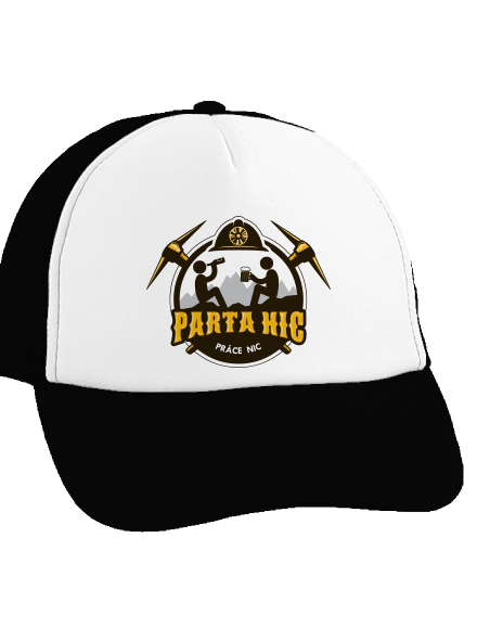 Parta hic kšiltovka truckerka Black cap