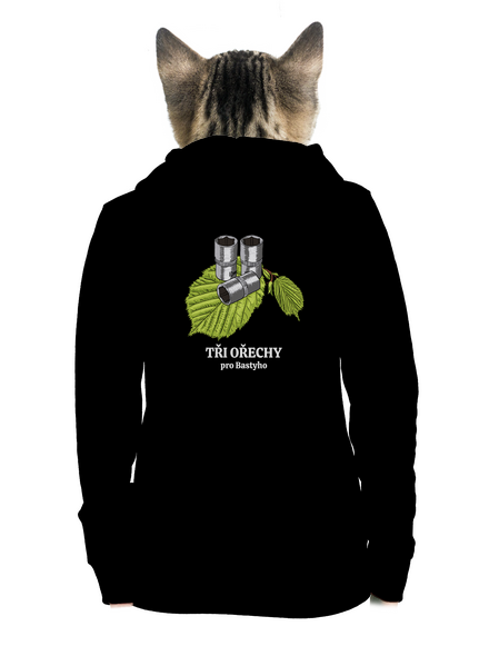 Tři ořechy pro... dámská mikina na zip Black