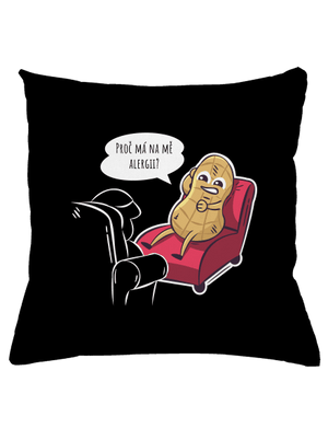 Alergeny u psychologa polštář Black