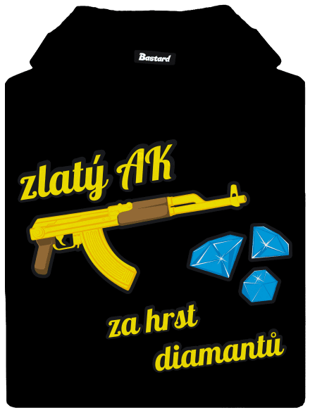 Zlatý AK dámská mikina klokanka Black