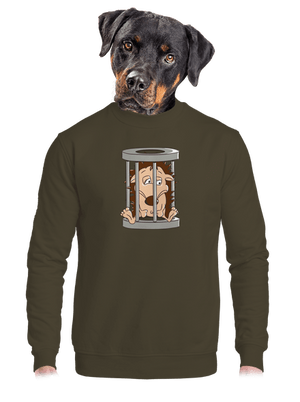 unisex mikina bez kapuce
