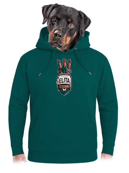 Fotbalová jelita unisex mikina premium Emerald Green